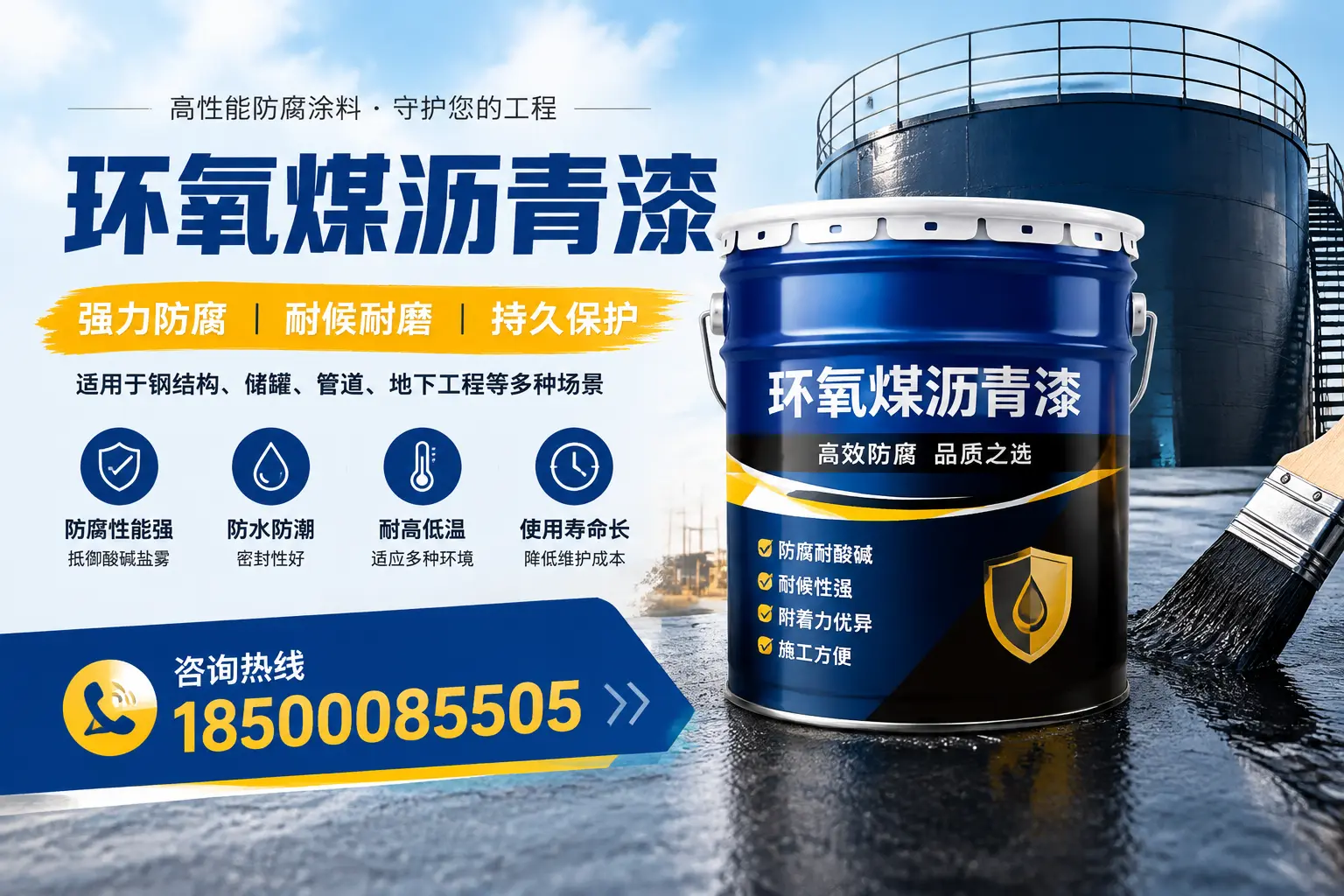 环氧煤沥青漆在工业中的应用，昌都企业的选择